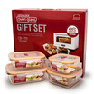 Lock & lock Microwave Cooker Glass Set Fresh Box Set Fourpcs 500ml 630ml 750ml 1000ml LLG445S910
