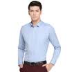 Red Bean Hodo Men Business Dressup Simple Pure Slim Men Long Sleeve Shirt B05 Blue 39