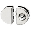 Yuhuaze glass door lock double open glass lock door lock trumpet stainless steel security door lock key lock