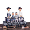 Flowers set between simple crafts Decoration Wooden dolls home decorations Entrance study porters to send his girlfriend HM16A11 couple winter warmth