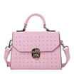 Woodpecker TUCANO Women&39s rivets bags Europe&the United States fashion portable Messenger bag large capacity WBK0391A-8930 pink