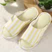 Mercury Home Textiles MERCURY Couples Room Home Soft Skid Slip Slippers Famous Wind Leisure Mesh Slippers Light Yellow 36-37 yards