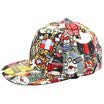Jingdong Supermarket Meng Si Ke MSEK MMZ160087 male&female general baseball cap Korean hip hop hat vampire pattern sun hat blue