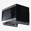Meadows Shelf Retractable Microwave Bracket Mini Kitchen Wall Metal Bracket Combination Flash Silver
