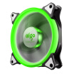 Patriot aigo Aurora II green computer chassis fan 12CM small 3P large 4P dual interface water cooling row heat shock pad gift 4 screws