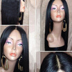 Yaki Straight Lace Front Wig glueless Brazilian LaceFront Human Hair Wigs With Baby Hair for women