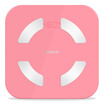 EBER H3mini Smart Body Scale Smart Scale Bluetooth Weight Scale Household Electronic Scale called Pink