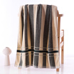 Gold towel home textiles cotton flower line striped thick towel single dress