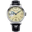 Seagull SeaGull watch business casual series fashion simple simple automatic mechanical male watch white plate steel base through the end section 816355
