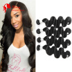 CZ Hair Cambodian Body Wave 4 Bundles Grade 8A Unprocessed Virgin Human Hair Weave extensions hair Natural Black