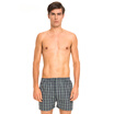 Three guns men&39s cotton Arrow pants cotton yarn-dyed home casual men&39s shorts blue&green grid L