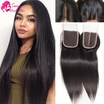 Peruvian Virgin Hair Closure Cheap Straight Hair Closure Piece 44 Lace Clousure Peruvian Straight Closure On Sale Free Shipping