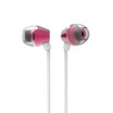 MUKO LB660 Women&39s In-Ear Music Headphones Sound Clear Layered iOSAndroid Dual Platform Compatible Bright Color Aluminum Alloy Cherry Blossom Powder