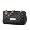 Montessori MONTAGUT Ms small fragrance chain Lingge leather shoulder Messenger bag R5212024321 black