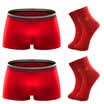 Heng Yuan Xiang men&39s Ben life embroidery blessing underwear socks combination loaded red socks 2 double red red angle underwear 2 185110
