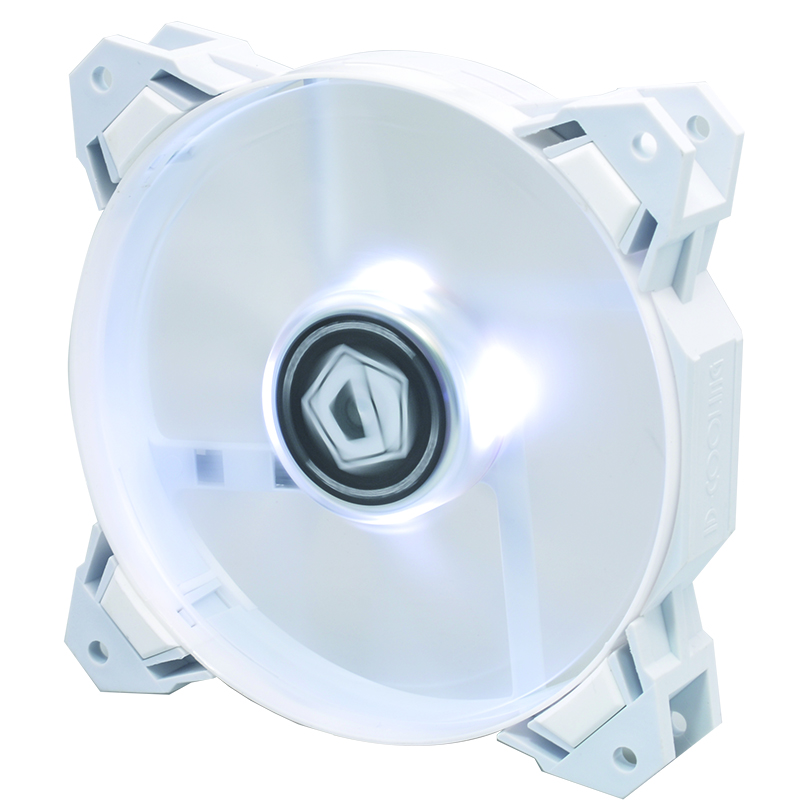 ID-COOLING SF-12025W Center light-emitting unit fan 12cm temperature control shock white light