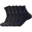 Jingdong Supermarket St Paul&39s socks men combed cotton socks in the tube business socks 5 double ZPS-1271 casual cotton socks mixed color