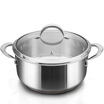 Jingdong supermarket platinum Dili Bodeux royal soup pot 24cm pure copper core hot 304 stainless steel pot stew pot