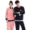 Palladium Pajamas Home Service Men Women Autumn&winter thick coral cashmere pajamas cartoon long sleeves coral cashmere home suit 801 male - possession of green L 170