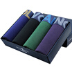 Dance with the wolf men&39s underwear breathable movement in the waist lan fine sticky fiber fashion wide ribs tendon flat feet pants four mixed color 3133-4 mixed M