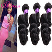 Peruvian Virgin Hair Peruvian Loose Wave Virgin Hair 3 Bundle Deals 7a Unprocessed Virgin Hair Peruvian Curly Human Hair Bundles