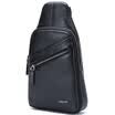 Aokang Aokang chest bag Messenger bag single shoulder layer leather bag college Korean casual shoulder diagonal package 8612287036 black