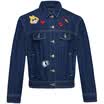 Semir Women&39s Washing Cowboy Top Letter Straight Jacket Short Jacket Tide 19316080173 Cowboy Deep Blue M