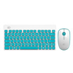 Fidelity 1500 wireless mouse&keyboard office set notebook desktop computer external mini keyboard mute wireless mouse white green