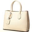 Seven wolves SEPTWOLVES ladies ladies handbag purse solid color large capacity European&American fashion simple elegance wild bag rice white 2A5355091-25