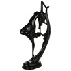 Flower set ballet girl handicraft dance girl home decoration European style simple wind living room restaurant ornaments creative birthday gift send girlfriend to send girlfriends HS16K01BK Ya black