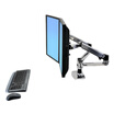 Ergotron 45-245-026 Display Dual Screen Stand Rotary Computer Rack Desktop Rack 10 Years Original Warranty 10-27 inches