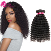 8A Malaysian Deep Wave Virgin Hair Weave Deep Wave Malaysian Hair 4 Bundles Deep Wave Virgin Hair Curly Weave Human Hair Short