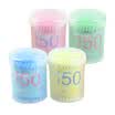 Jingdong supermarket laugh mother color colored round head 2 in 1 double-headed cotton cotton swab ear nose clean cotton swab 4 box 600 suit