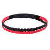 LAC sport yoga hair with female fitness headband sweat sweat running tide male antiperspirant sweat band with anti-skid woven hoop black red