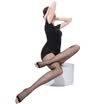 Jingdong supermarket Meng Na MengNa 15D thin section of the core silk exposed toe pantyhose single plus crotch anti-hook silk mouth stockings 5 ​​black 3009