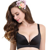 NANJIREN Deed V Shape Seamless Push Up Bra black A70