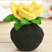 Yuhuaze home cloth flower decoration 2 pieces of bamboo charcoal addition formaldehyde handicrafts living room high fake flower longevity bouquet