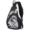 Mi Xi multi-functional leisure chest bag men diagonal triangular package male M5207 bright color black 17 inches