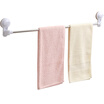 Three thousand feet kitchen bathroom single tube towel rack powerful non-invasive non-perforated towel rack towel bar bearing 10kg 7502
