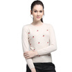 IDF Eidi Fei 2016 autumn&winter new cherry embroidery was thin women&39s sweater FMT5101C 90 black 170 92A