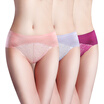 The United States&Ya Ting 3 ladies underwear Seamless sexy comfortable hollow lace underwear women glass gold dream purple cherry powder XL code