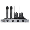 KFW WK-U4200A a drag four U wireless microphone microphone with two pairs of waist hanging collar clip  head wear