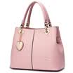 DOODOO bag fashion simple handbag shoulder Messenger bag large bag ladies bag handbags wild tide messenger bag D5028 lotus root pink