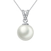Kayas GAIA&39SPEARL pearl pendant 925 silver light freshwater pearl necklace flower heart woman