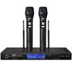 KFW WK-U8710 black U section wireless microphone one drag two wireless microphone home KTV project conference host speech microphone