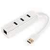 NVV UNH-G1 USB30 Gigabit Ethernet 3-port HUB splitter hub wired external independent RJ45 network port converter drive-free