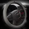 WRC car steering wheel car head with a layer of leather full leather handle sets of four seasons common 38 cm medium gray