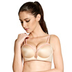Qu Mu former zipper gather without steel bra bra breasts comfortable adjustment simple underwear QM7615 color 85B