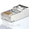 AMPCOM AMPCOM project-level ultra-five shielded cable crystal head pure copper gold-plated RJ45 network connector 50U gold-plated 100