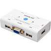 Shanze SAMZHE SZ-211B 2-port KVM switch manual USB20 interface mouse&keyboard multi-computer VGA switch monitor share with the original line